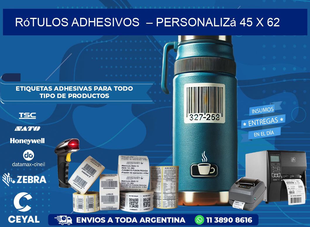 Rótulos Adhesivos  – Personalizá 45 x 62