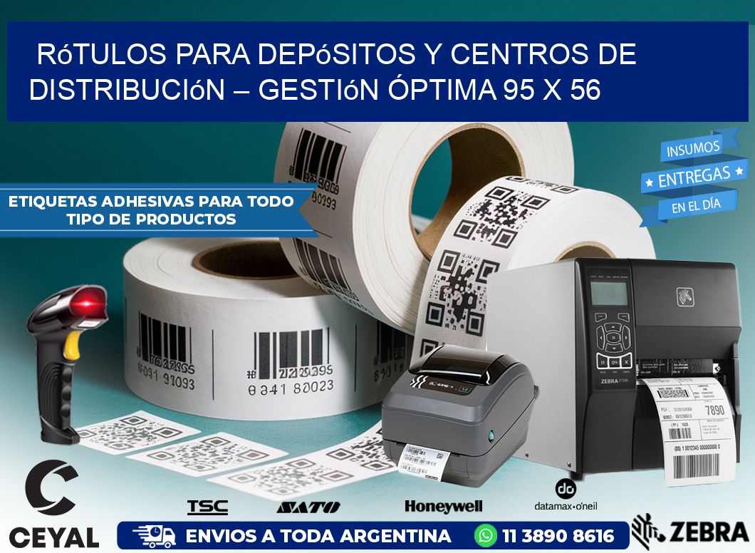 Rótulos para Depósitos y Centros de Distribución – Gestión Óptima 95 x 56