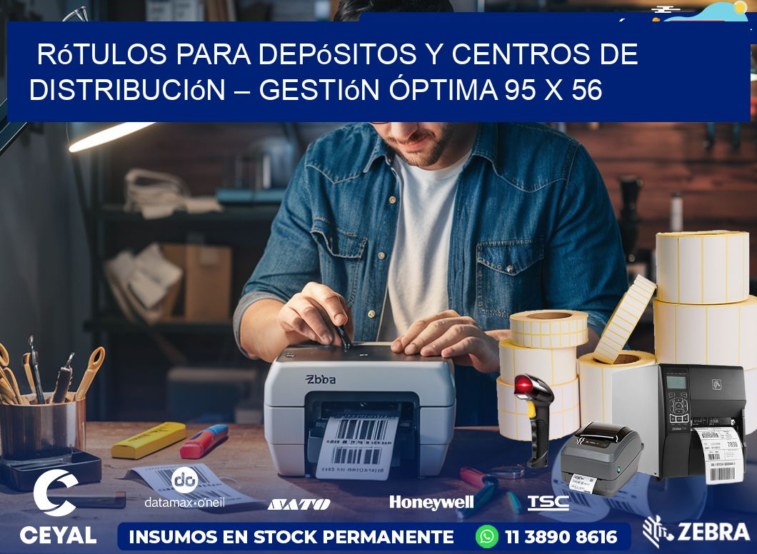 Rótulos para Depósitos y Centros de Distribución – Gestión Óptima 95 x 56