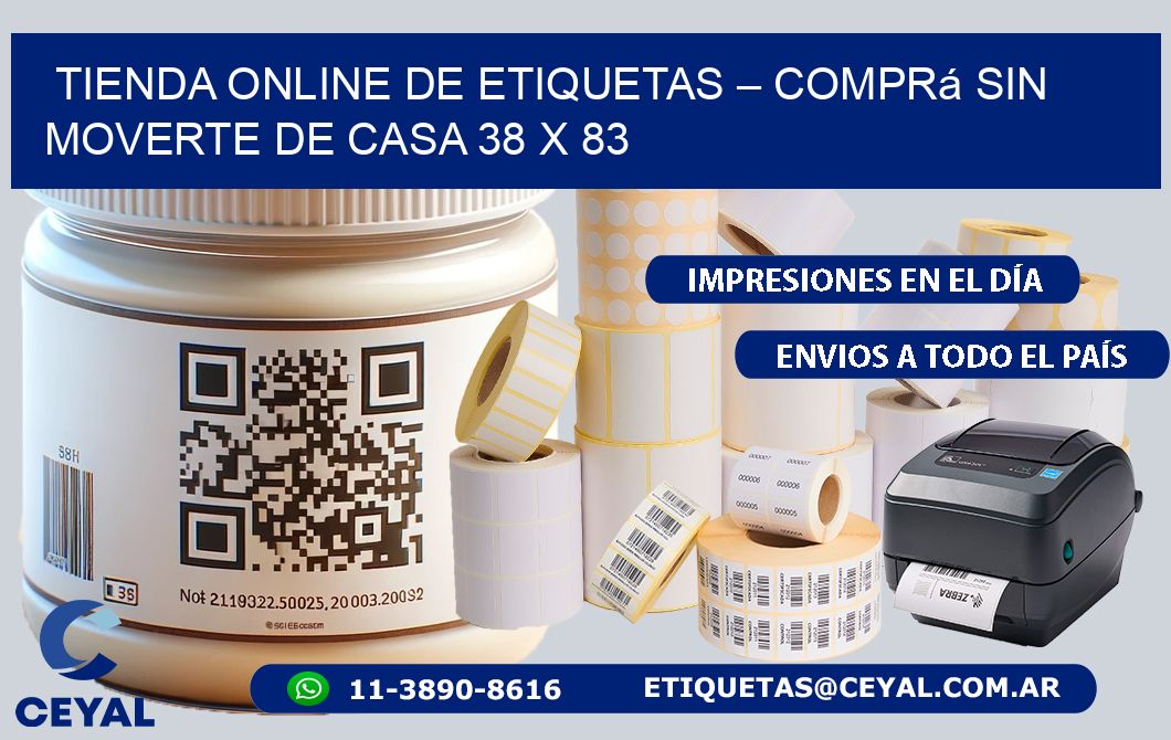 Tienda Online de Etiquetas – Comprá Sin Moverte de Casa 38 x 83