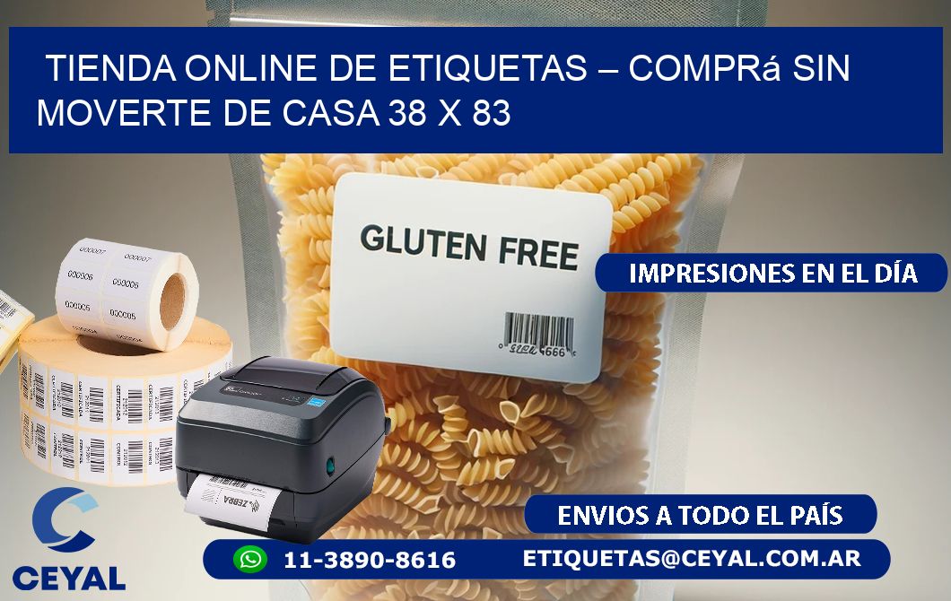 Tienda Online de Etiquetas – Comprá Sin Moverte de Casa 38 x 83