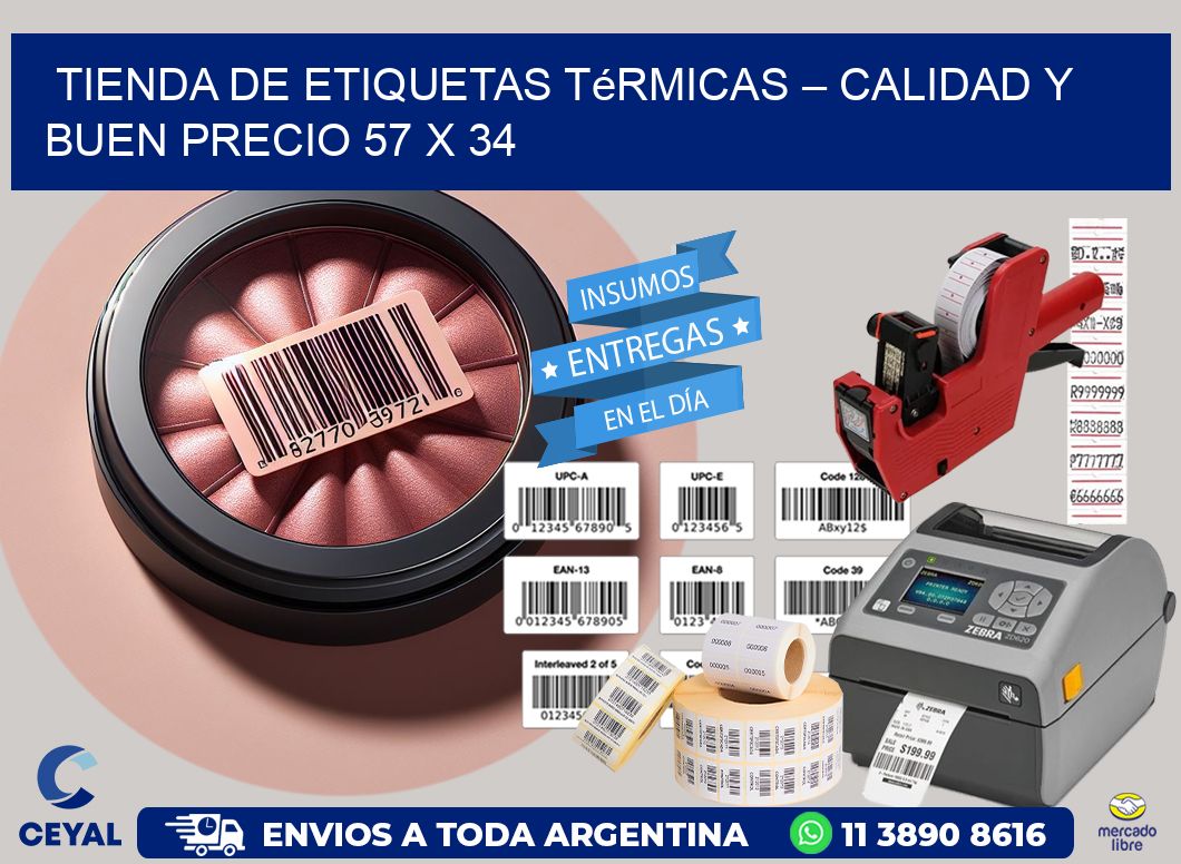 Tienda de Etiquetas Térmicas – Calidad y Buen Precio 57 x 34