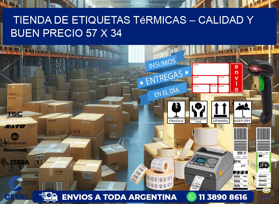 Tienda de Etiquetas Térmicas – Calidad y Buen Precio 57 x 34