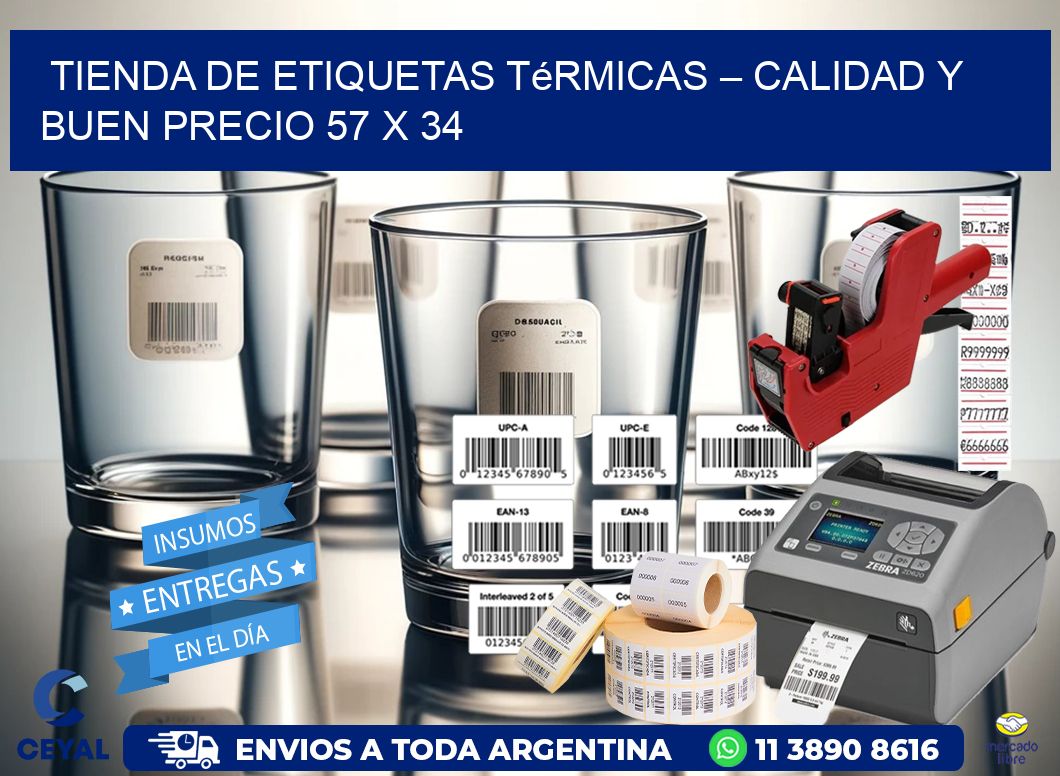 Tienda de Etiquetas Térmicas – Calidad y Buen Precio 57 x 34