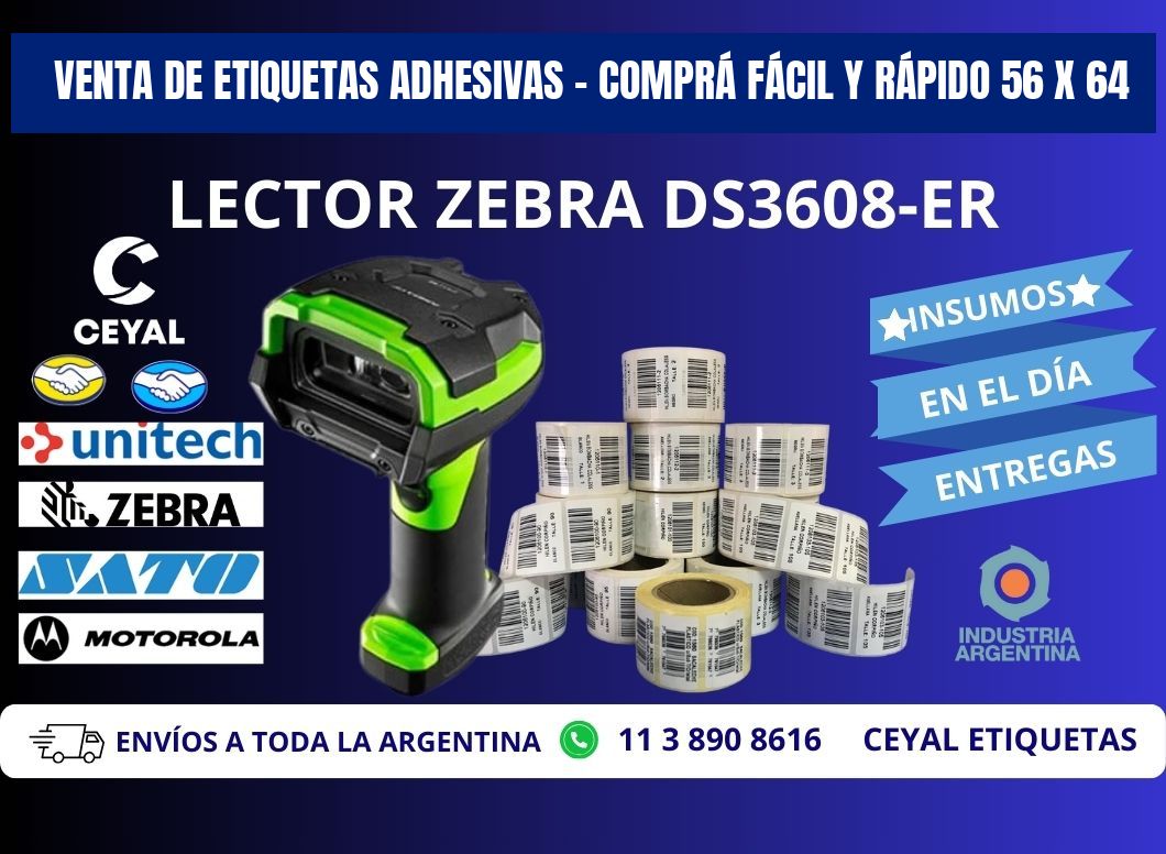 VENTA DE ETIQUETAS ADHESIVAS – COMPRÁ FÁCIL Y RÁPIDO 56 x 64