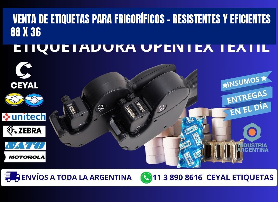 VENTA DE ETIQUETAS PARA FRIGORÍFICOS – RESISTENTES Y EFICIENTES 88 x 36
