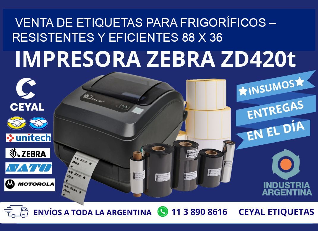 VENTA DE ETIQUETAS PARA FRIGORÍFICOS – RESISTENTES Y EFICIENTES 88 x 36