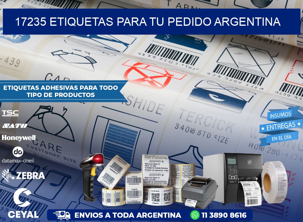 17235 ETIQUETAS PARA TU PEDIDO ARGENTINA