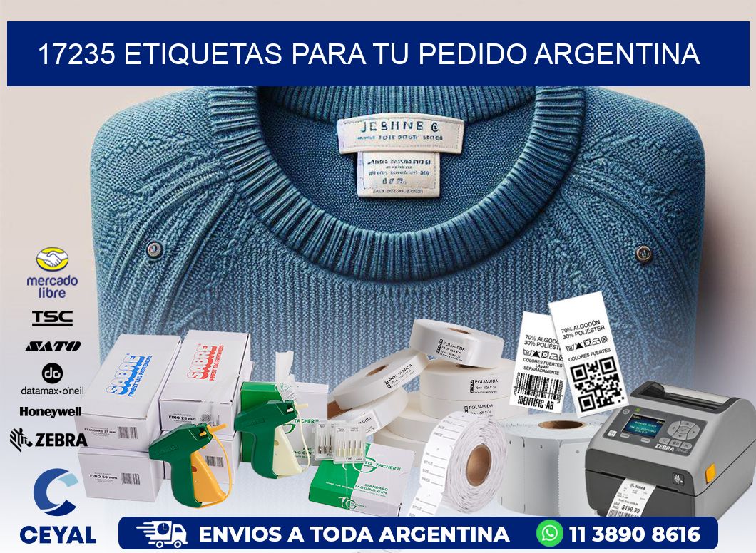 17235 ETIQUETAS PARA TU PEDIDO ARGENTINA