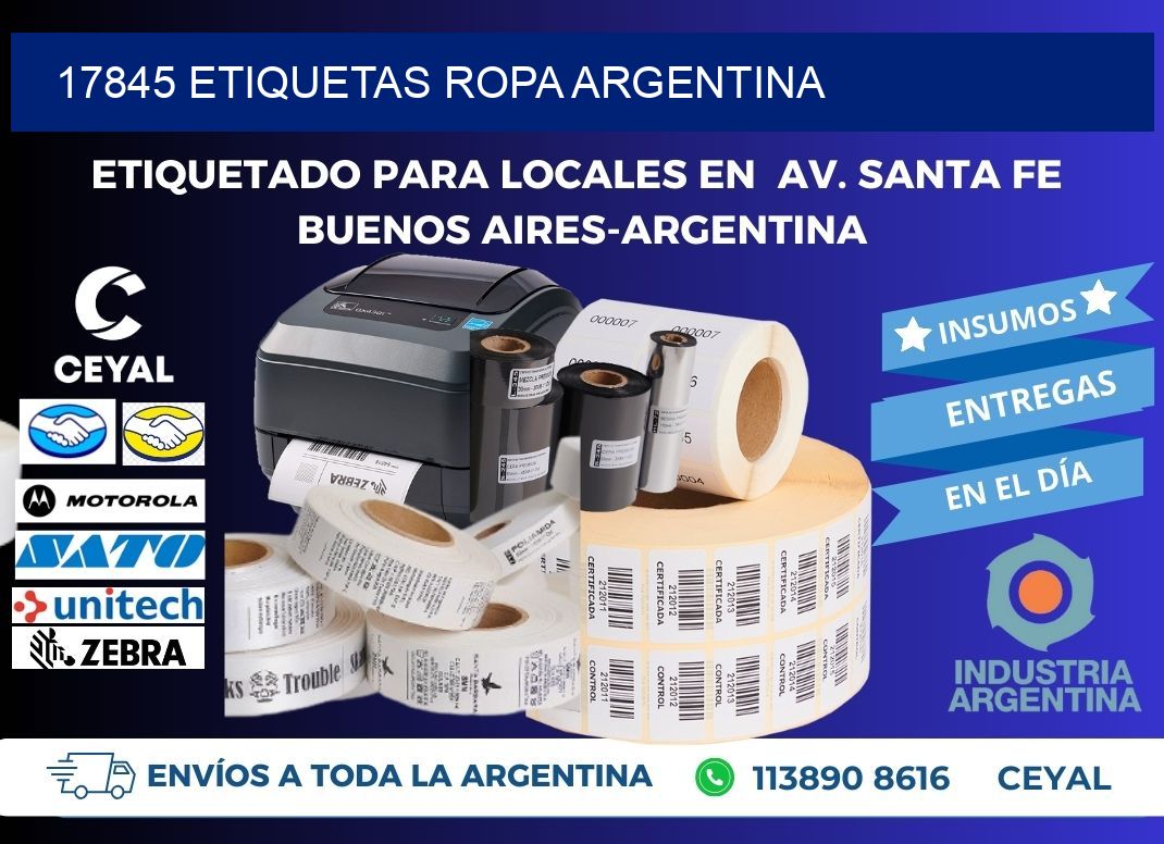 17845 ETIQUETAS ROPA ARGENTINA