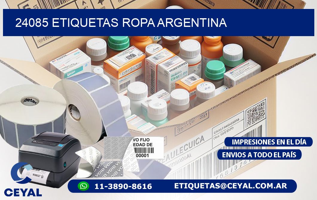 24085 ETIQUETAS ROPA ARGENTINA