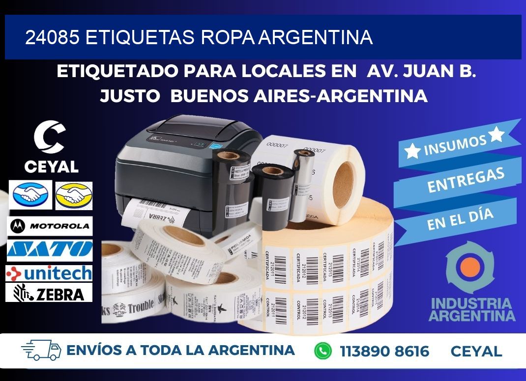 24085 ETIQUETAS ROPA ARGENTINA