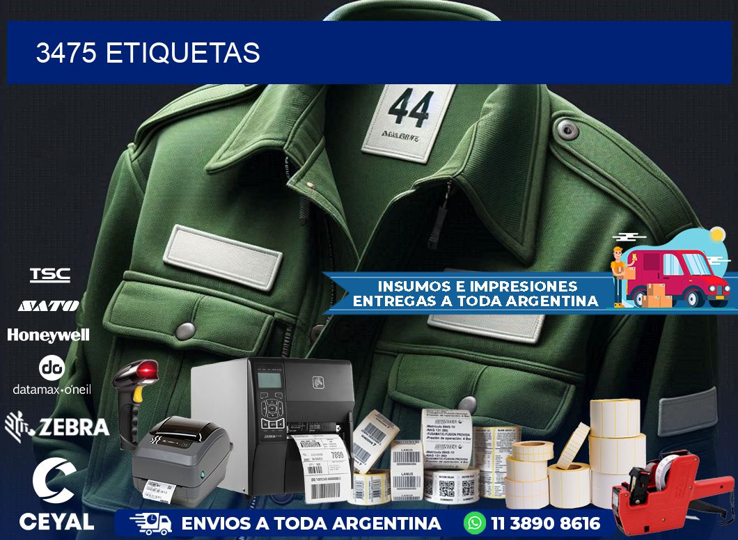 3475 ETIQUETAS