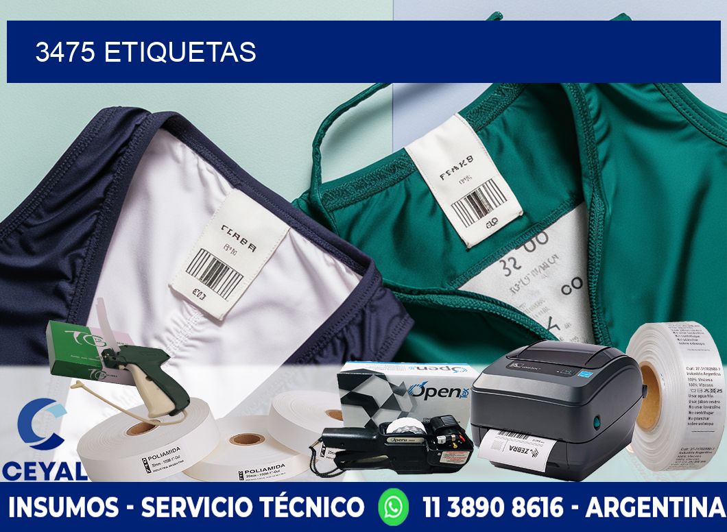 3475 ETIQUETAS