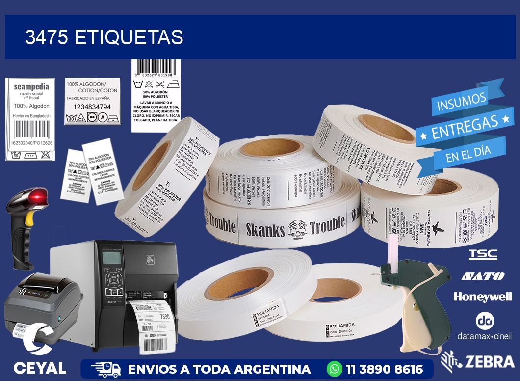 3475 ETIQUETAS