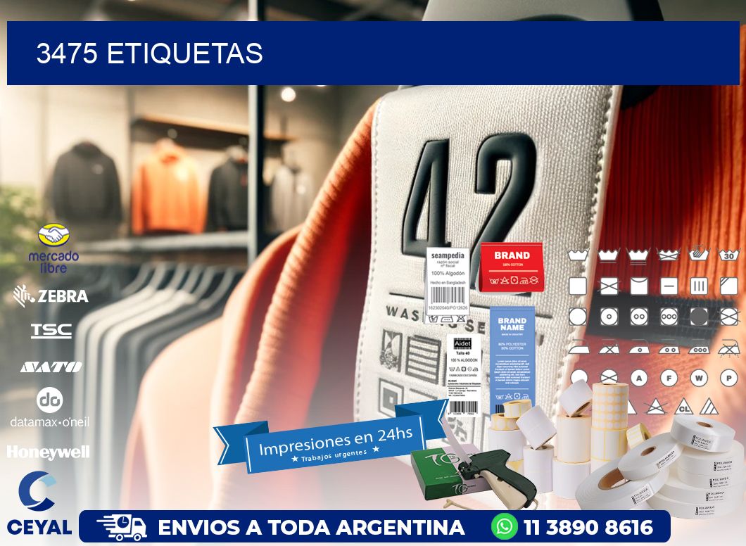3475 ETIQUETAS