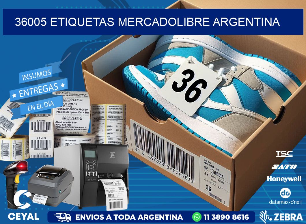 36005 ETIQUETAS MERCADOLIBRE ARGENTINA