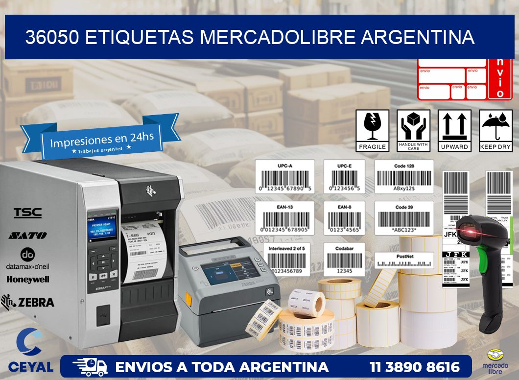 36050 ETIQUETAS MERCADOLIBRE ARGENTINA