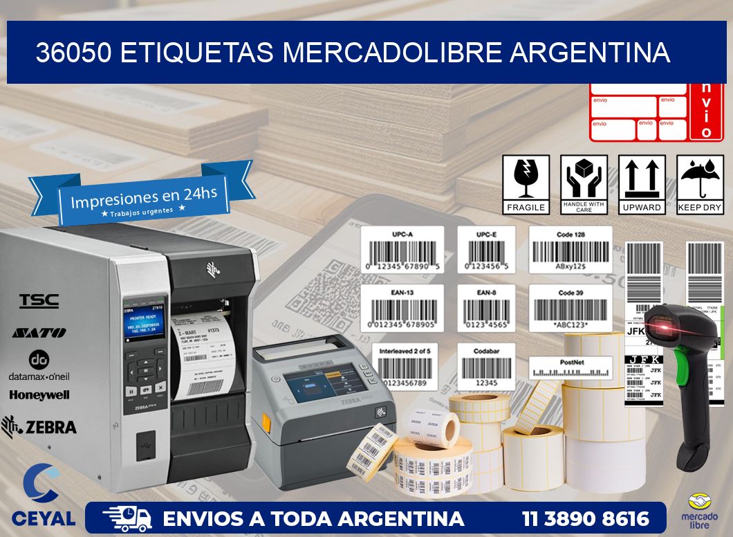 36050 ETIQUETAS MERCADOLIBRE ARGENTINA