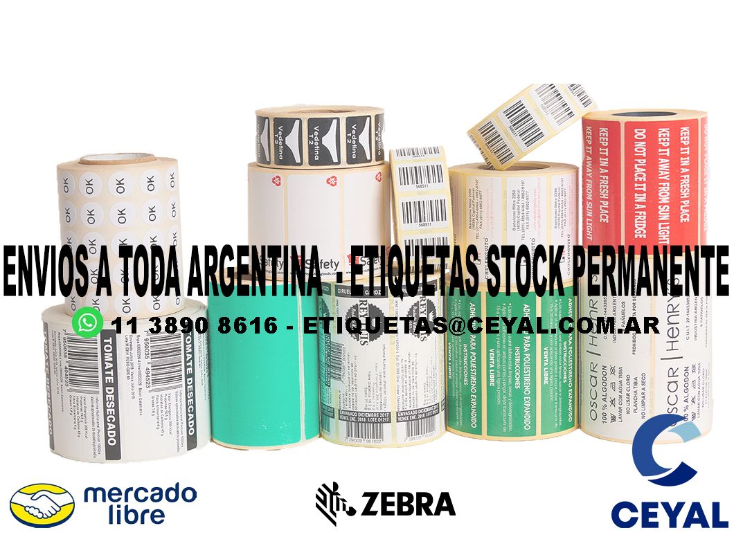 52610 ETIQUETAS BOLSAS ARGENTINA