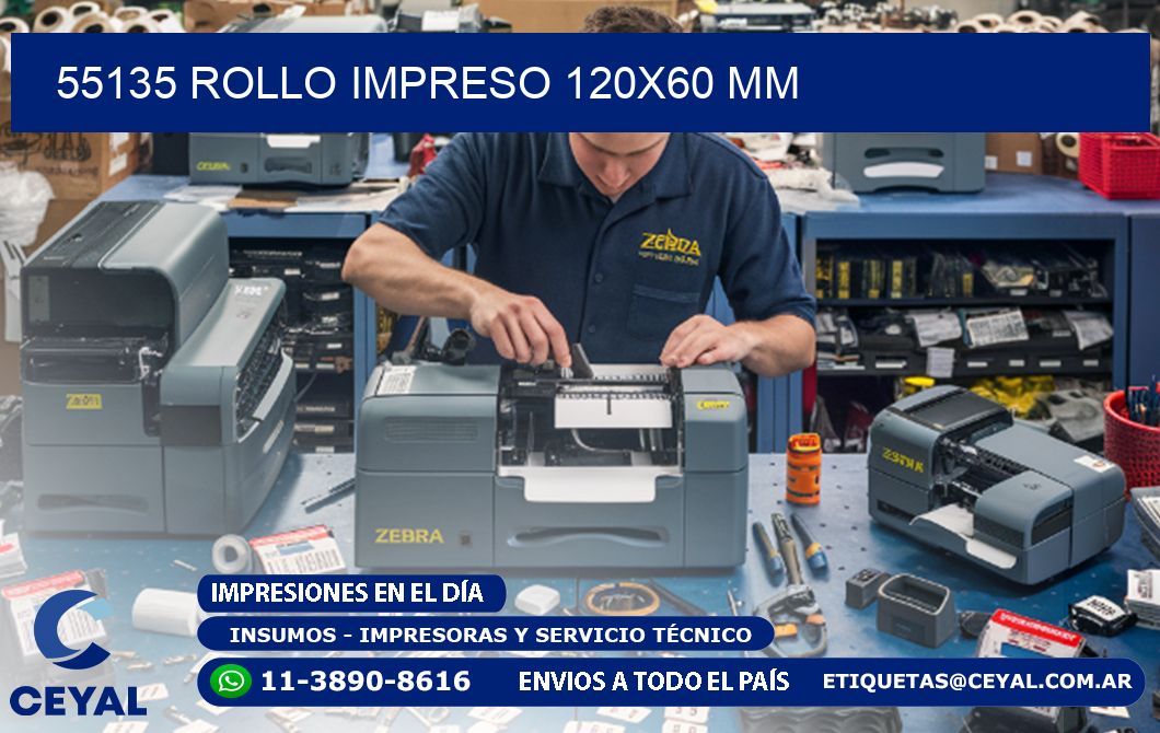 55135 ROLLO IMPRESO 120x60 mm