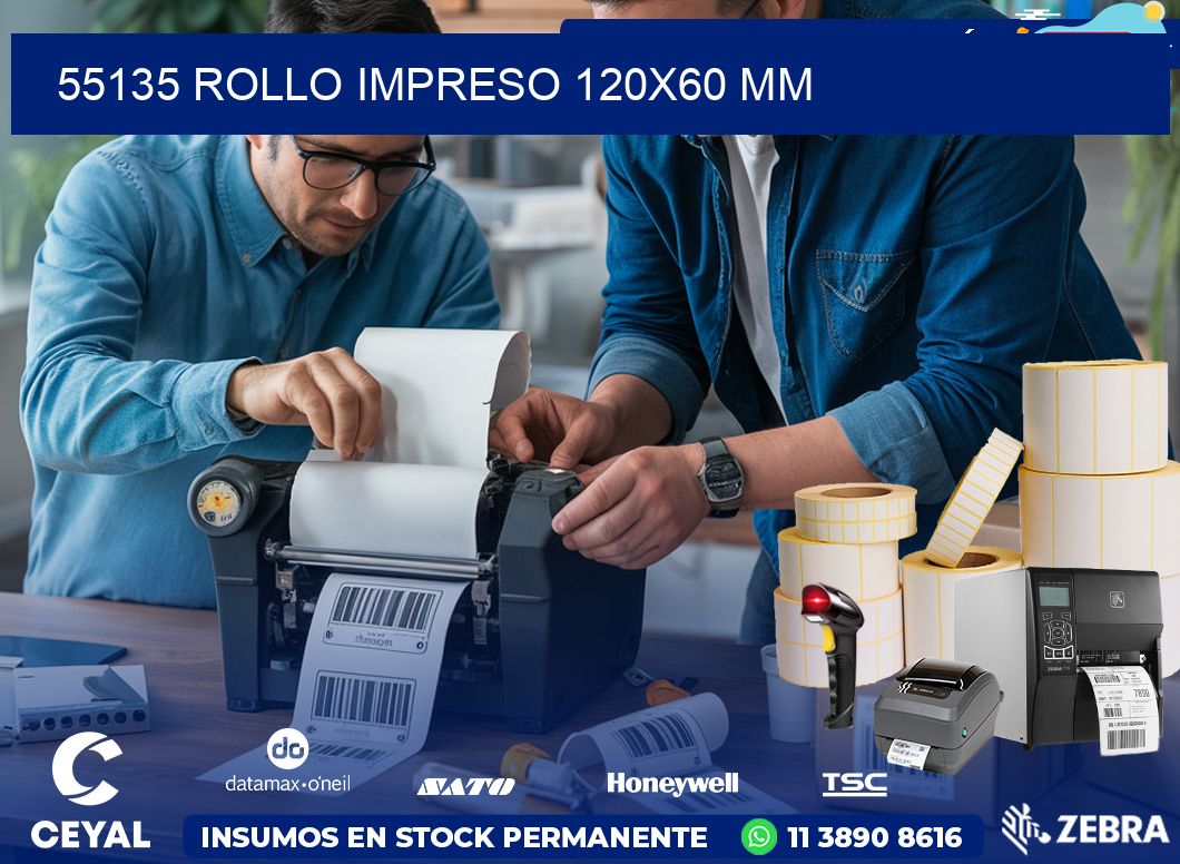 55135 ROLLO IMPRESO 120×60 mm