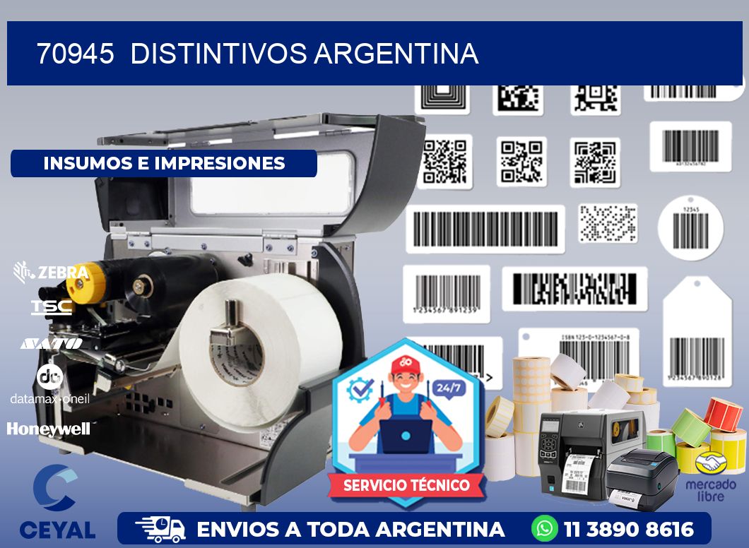 70945  Distintivos Argentina