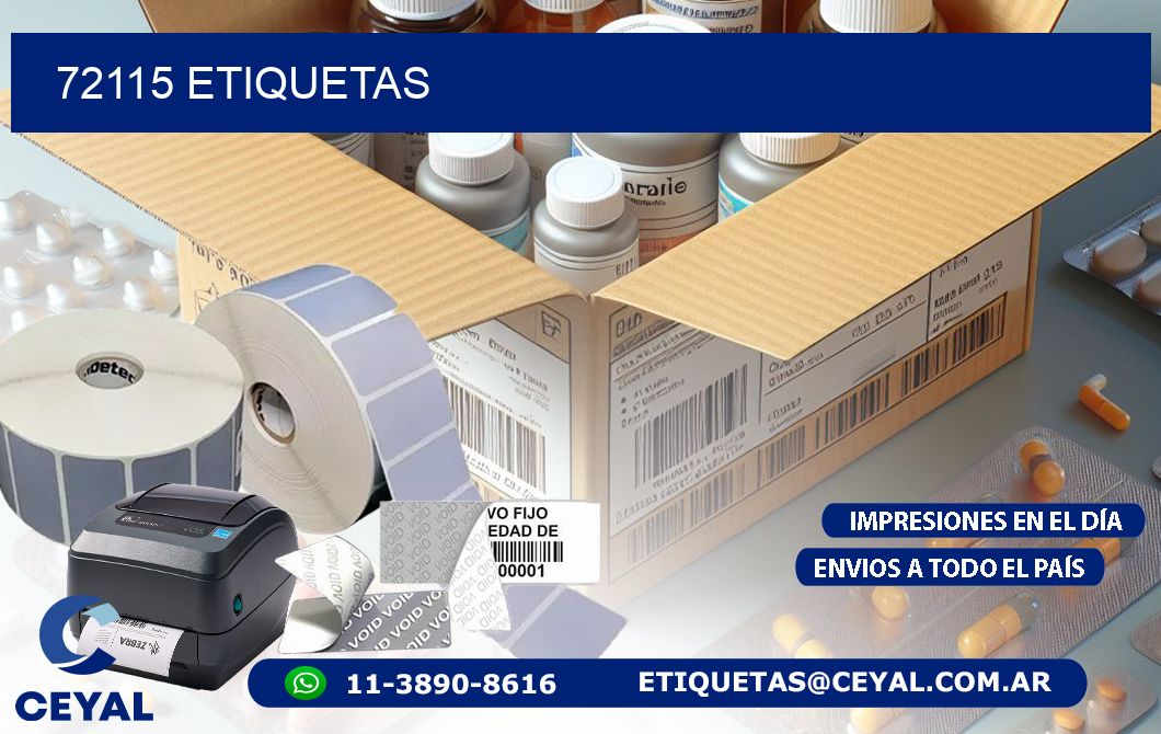 72115 ETIQUETAS