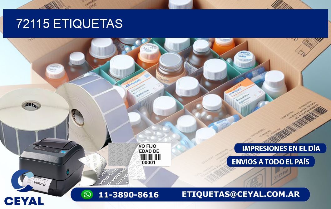 72115 ETIQUETAS