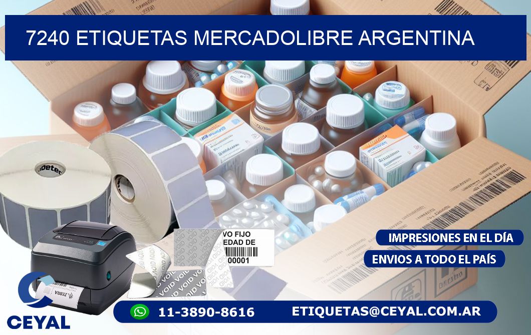 7240 ETIQUETAS MERCADOLIBRE ARGENTINA