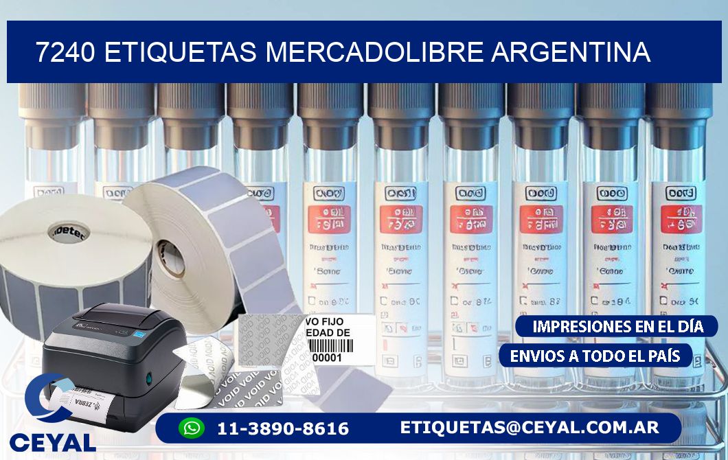7240 ETIQUETAS MERCADOLIBRE ARGENTINA