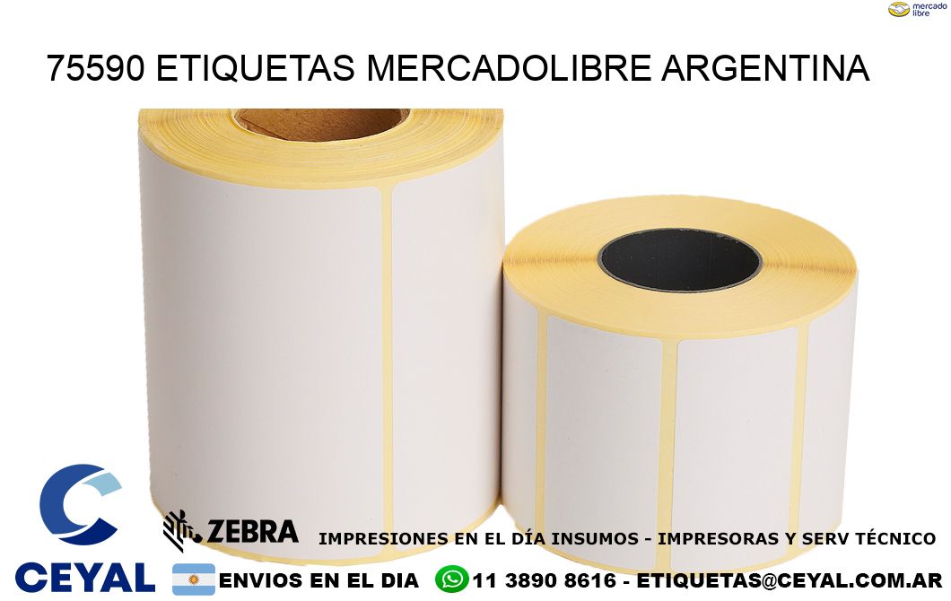 75590 ETIQUETAS MERCADOLIBRE ARGENTINA