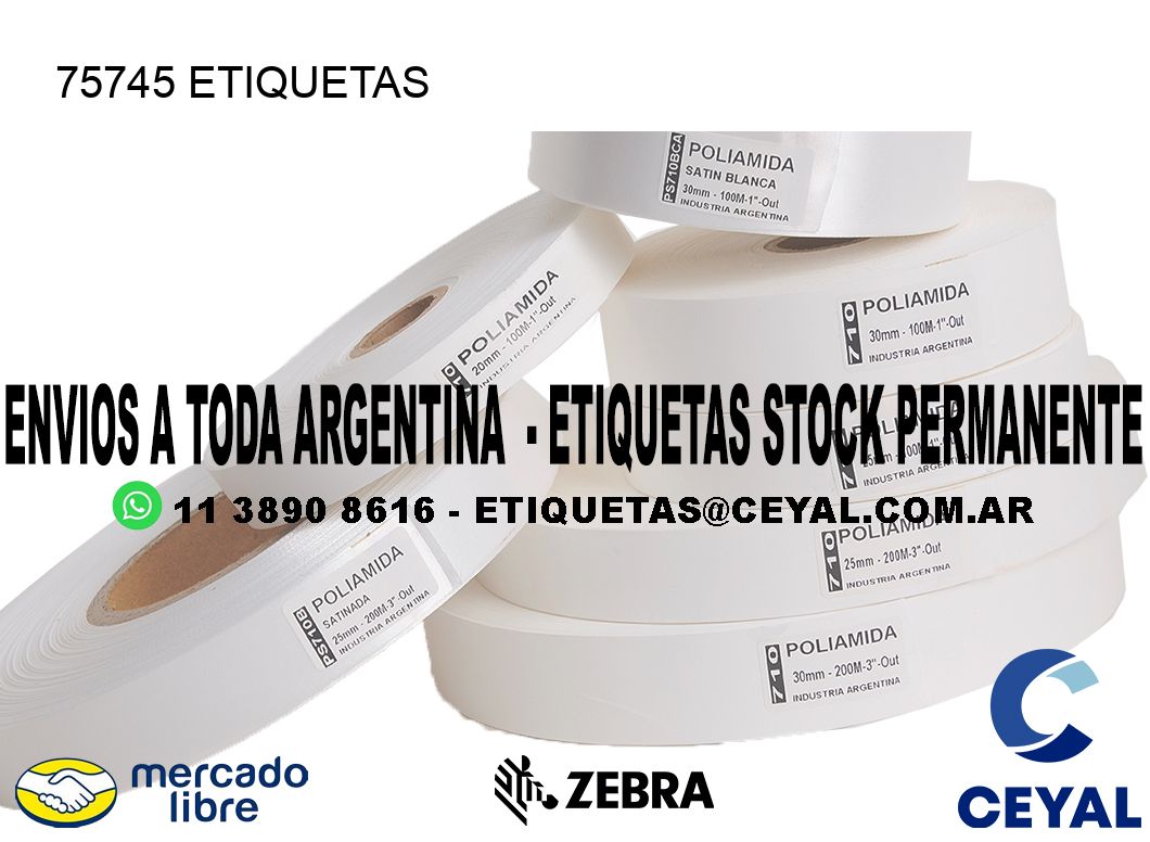 75745 ETIQUETAS