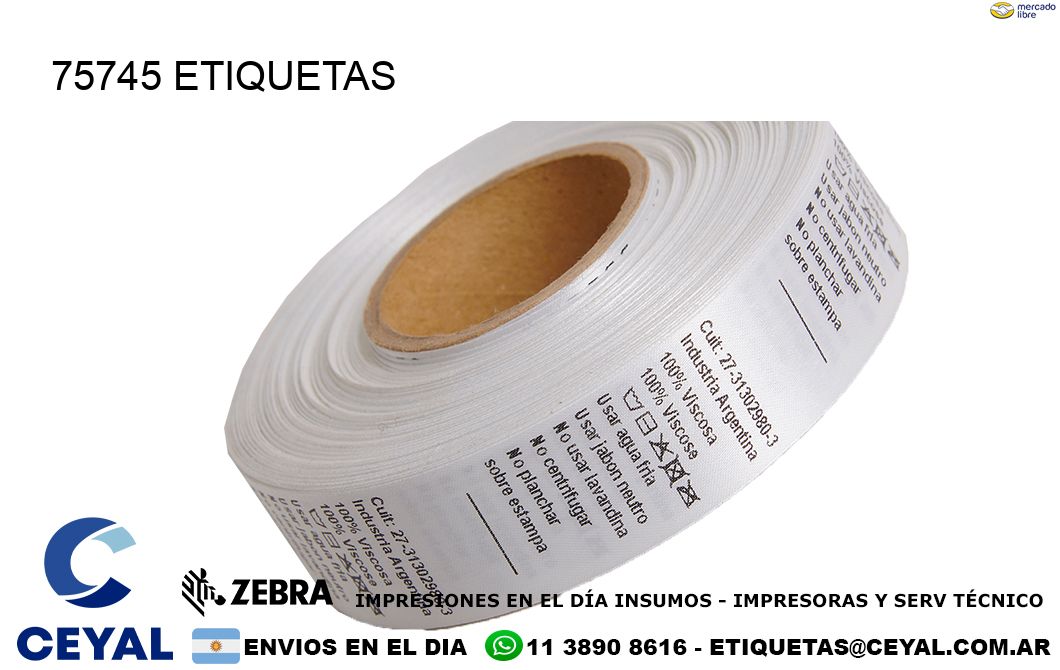 75745 ETIQUETAS