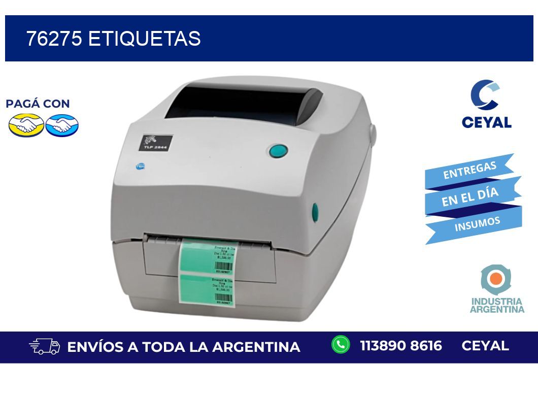 76275 ETIQUETAS