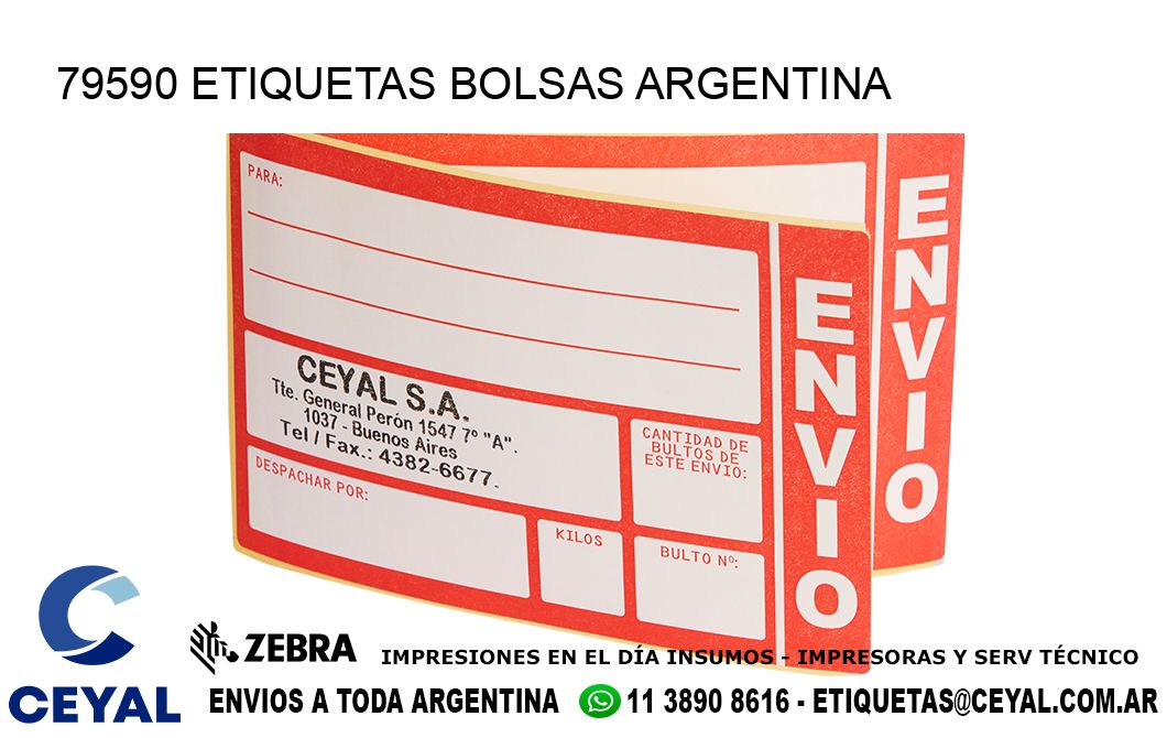 79590 ETIQUETAS BOLSAS ARGENTINA