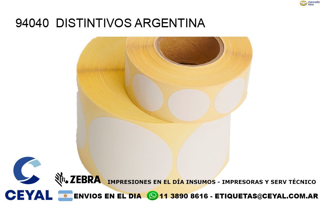 94040  Distintivos Argentina