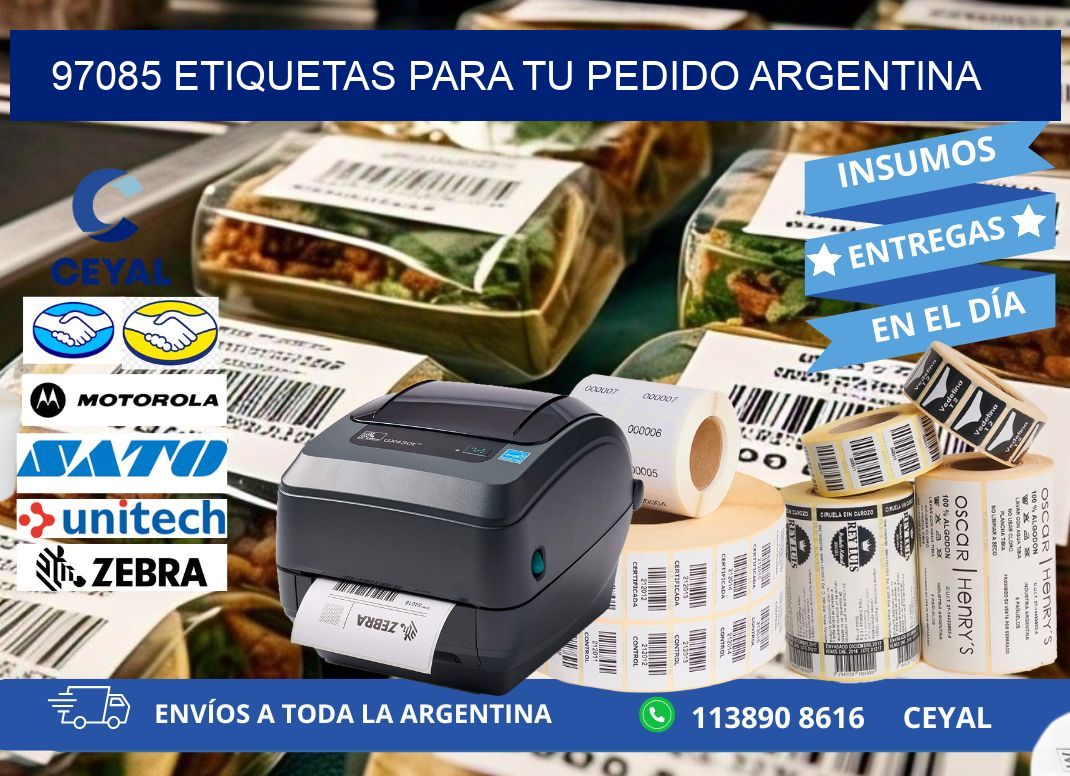 97085 ETIQUETAS PARA TU PEDIDO ARGENTINA