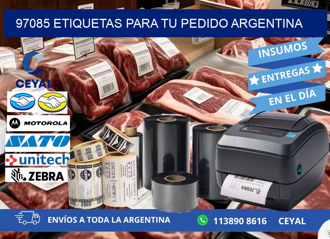 97085 ETIQUETAS PARA TU PEDIDO ARGENTINA