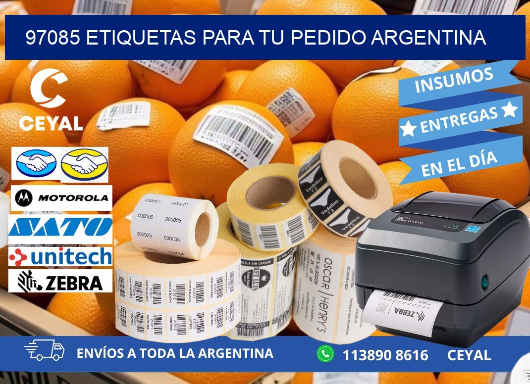 97085 ETIQUETAS PARA TU PEDIDO ARGENTINA