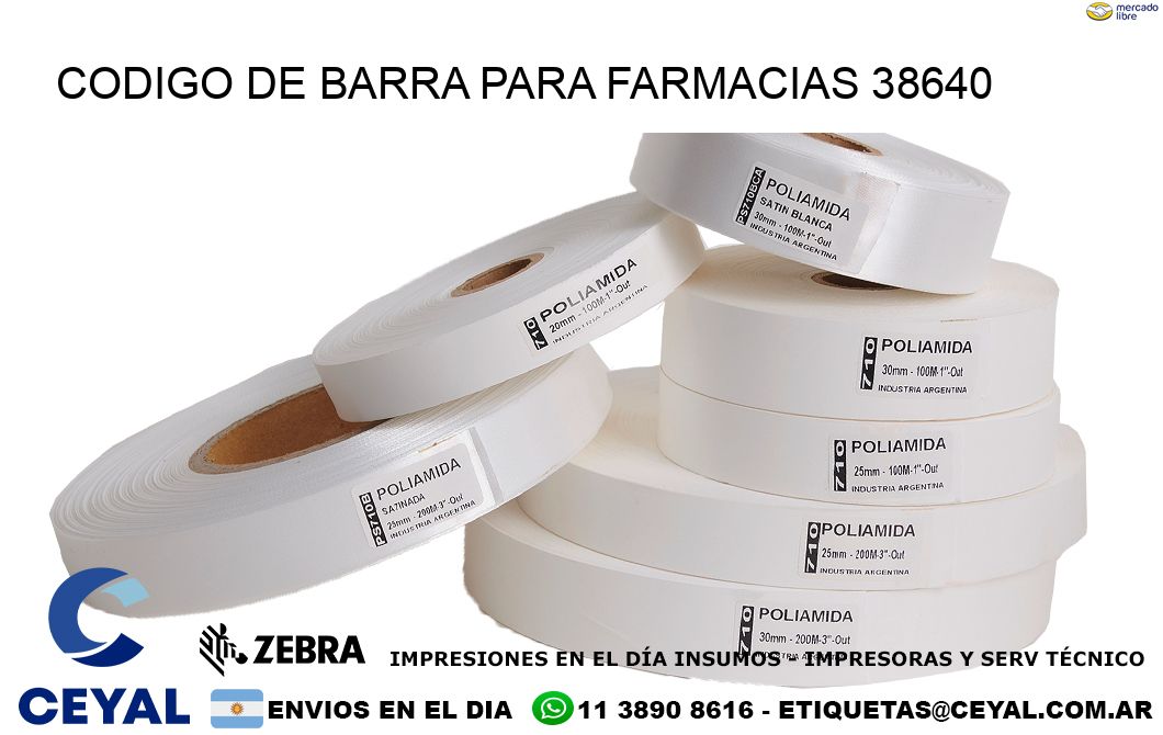 CODIGO DE BARRA PARA FARMACIAS 38640