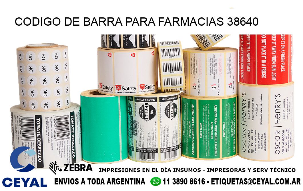 CODIGO DE BARRA PARA FARMACIAS 38640