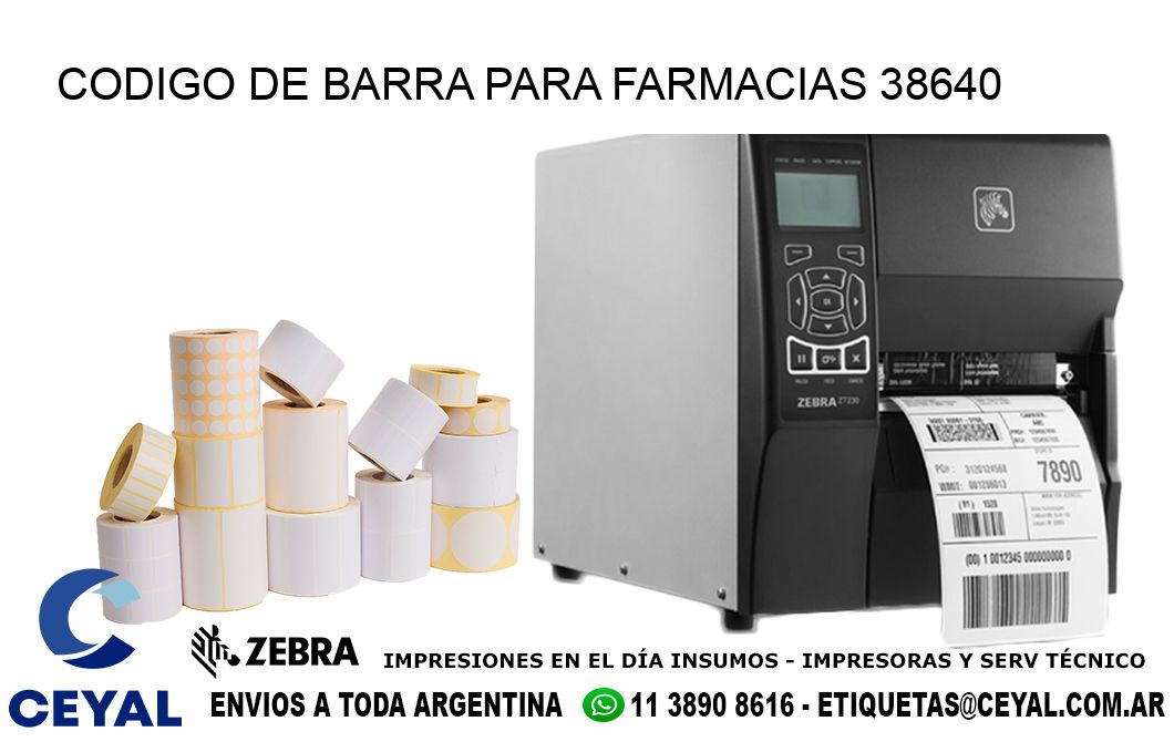 CODIGO DE BARRA PARA FARMACIAS 38640