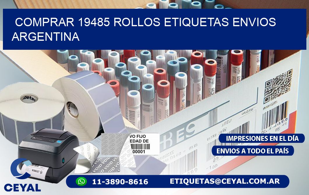 COMPRAR 19485 ROLLOS ETIQUETAS ENVIOS ARGENTINA