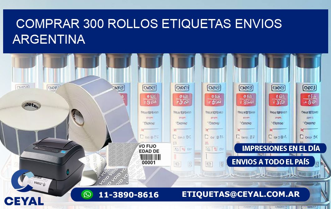 COMPRAR 300 ROLLOS ETIQUETAS ENVIOS ARGENTINA