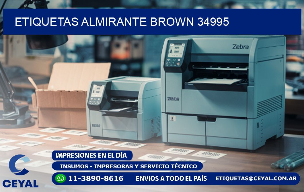ETIQUETAS ALMIRANTE BROWN 34995