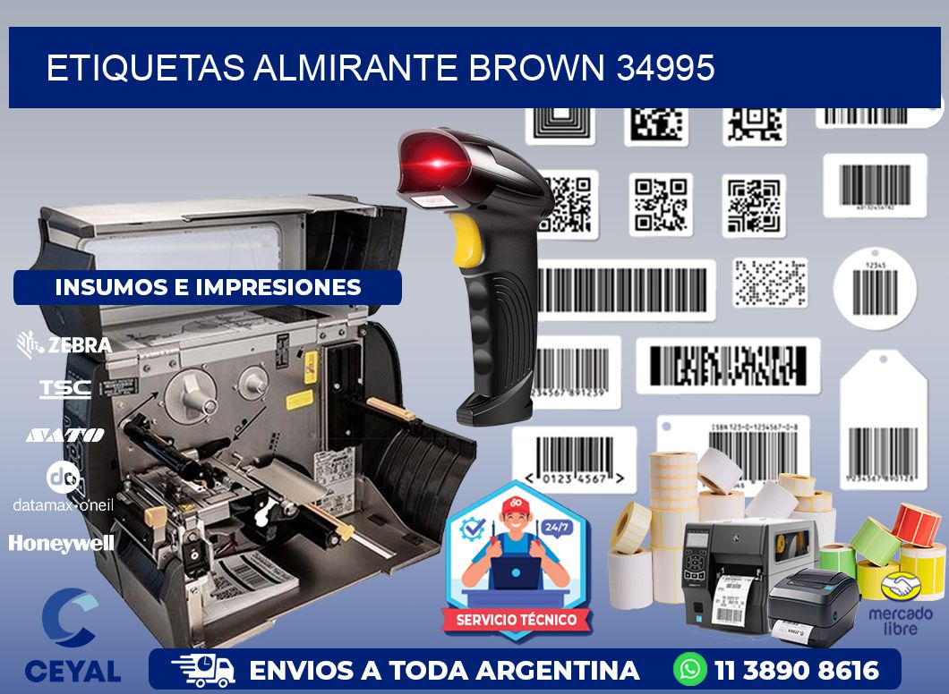 ETIQUETAS ALMIRANTE BROWN 34995