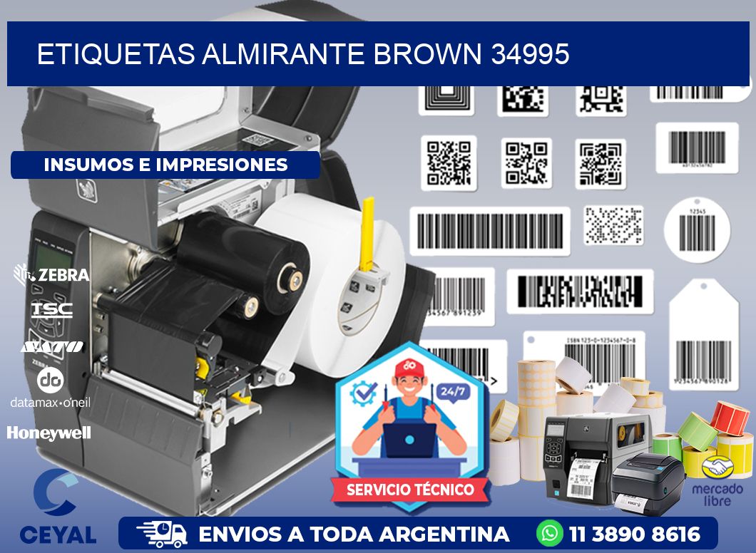 ETIQUETAS ALMIRANTE BROWN 34995