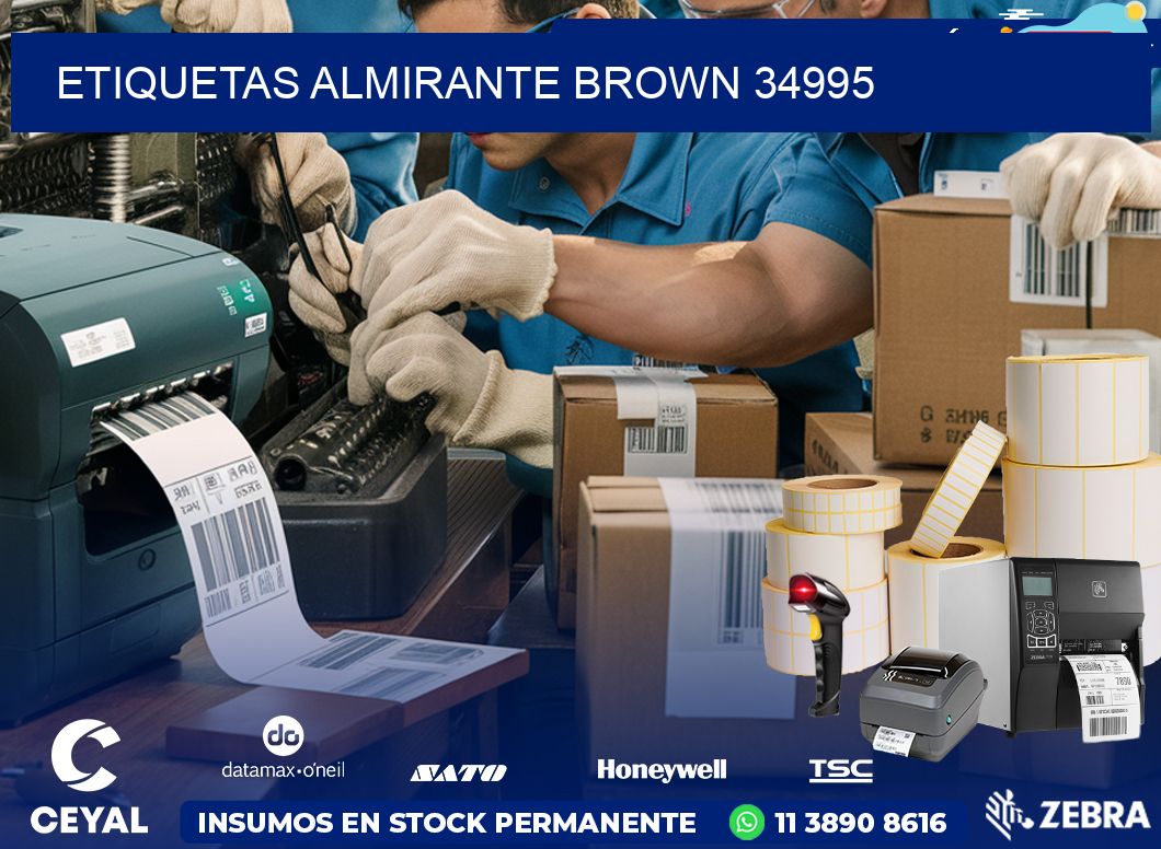 ETIQUETAS ALMIRANTE BROWN 34995
