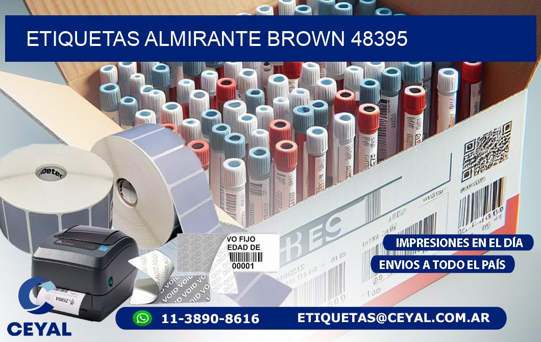 ETIQUETAS ALMIRANTE BROWN 48395